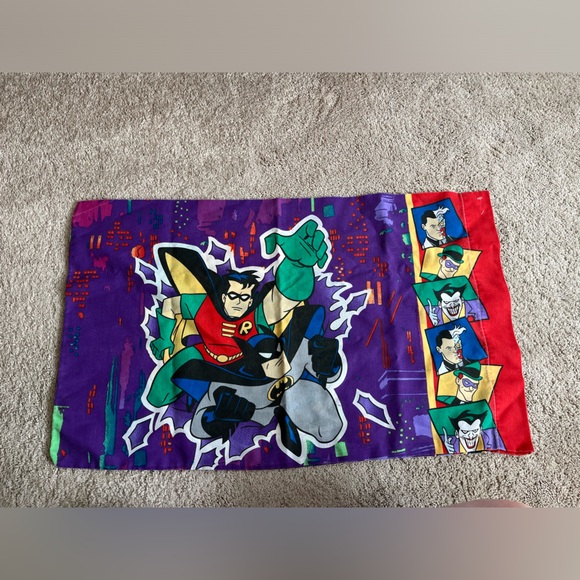 Vintage DC Batman and Robin Pillow Case - Picture 2 of 3